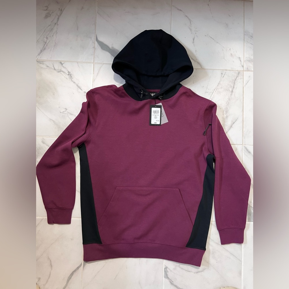 Burgundy and black CSG hoodie #hoodie